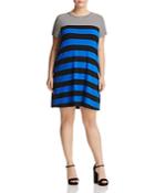 Calvin Klein Plus Stripe Tee Dress