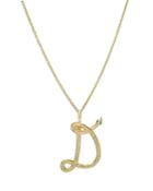 Zoe Lev 14k Yellow Gold Emerald & Diamond Accent Snake Initial Pendant Necklace, 16-18