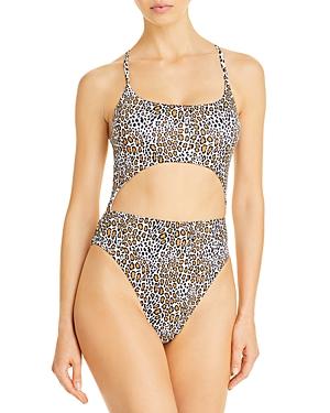 Aqua Swim Leopard Print Cutout One Piece Swimsuit - 100% Exclusive