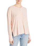 Marc New York Ribbed Vented Henley Tunic