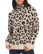 Karen Kane Animal Print Turtleneck Sweater