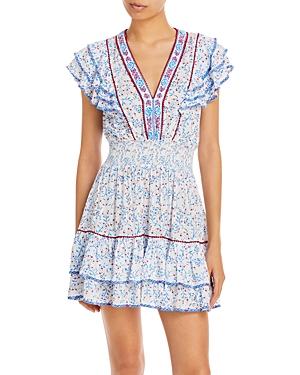 Poupette St. Barth Camila Printed Mini Dress