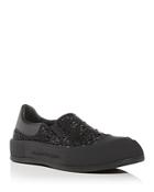 Alexander Mcqueen Men's Deck Skate Plimsoll Embellished Slip On Sneakers