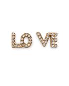 Bloomingdale's Diamond Love Stud Earrings In 14k Yellow Gold, 0.10 Ct. T.w. - 100% Exclusive