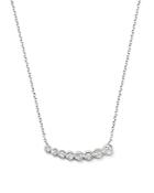 Kc Designs Diamond Small Graduating Bezel Pendant Necklace In 14k White Gold, 16