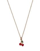 Moon & Meadow 14k Yellow Gold Enamel Cherry Pendant Necklace, 15-16