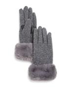 Echo Faux-fur Cuff Tech Gloves - 100% Exclusive