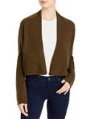 Majestic Filatures Cashmere Cropped Waterfall Cardigan