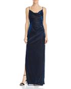 Laundry By Shelli Segal Metallic Draped Gown - 100% Exclusive