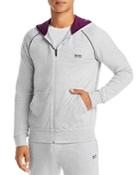 Hugo Mix & Match Embroidered Logo Full Zip Hooded Track Jacket