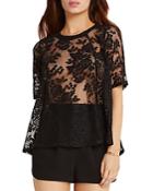 Bcbgeneration Top - Lace Open Back