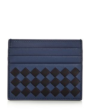 Bottega Veneta Two-tone Woven Leather Card Case