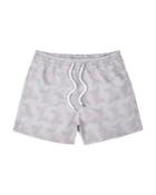 Frescobol Carioca Sport Copacabana Wave Print Swim Shorts