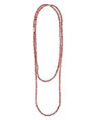 Lagos 18k Gold And Garnet Single Strand Caviar Icon Station Necklace, 34