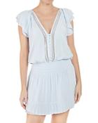 Ramy Brook Lola Flutter Sleeve Mini Dress