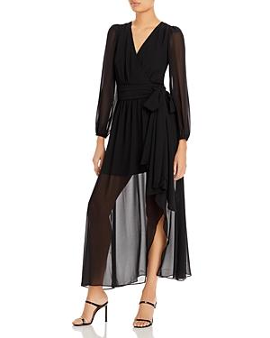 Milly Verona Chiffon Illusion Hem Dress