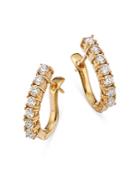 Bloomingdale's Diamond Huggie Hoop Earrings In 14k Yellow Gold, 0.65 Ct. T.w. - 100% Exclusive