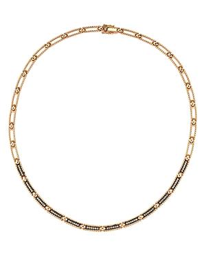 Kismet By Milka 14k Rose Gold Champagne Diamond Beaded Choker Necklace, 15l