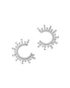 Bloomingdale's Diamond Sunburst Statement Earrings In 14k White Gold, 0.75 Ct. T.w. - 100% Exclusive