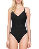 Gottex Divine V-neck One Piece Swimsuit