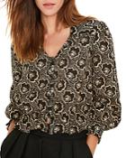 Ba & Sh Gwen Printed Ruffled Blouse