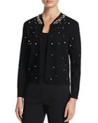 Finity Faux Pearl Embellished Sweater