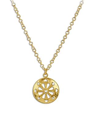 Amrapali Jewels Diamond Shevanti Teardrop Pendant Necklace In 18k Yellow Gold, 0.25 Ct. T.w.