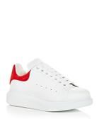Alexander Mcqueen Women's Oversized Suede Heel Detail Sneakers
