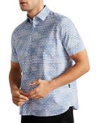 Ted Baker Hunno Geo Tile Print Short Sleeve Shirt