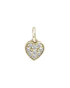 Aqua Sparkly Heart Charm In 18k Gold-plated Sterling Silver Or Sterling Silver - 100% Exclusive