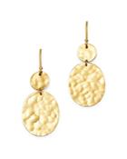 Ippolita 18k Yellow Gold Classico Hammered Circle Drop Earrings