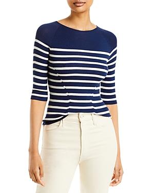 Lanvin Cashmere & Silk Striped Sweater