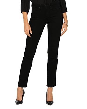 Nydj Petites Sheri Slim Leg Jeans In Black