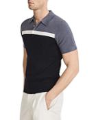 Reiss Cairns Colorblocked Snap Polo Shirt