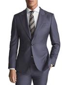 Reiss Hiked Slim Fit Peak Blazer