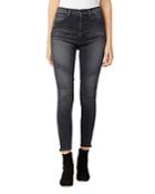Hudson Centerfold Extreme High Rise Super Skinny Jeans In Ghosts