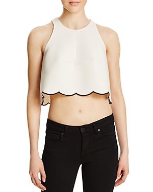 Kendall And Kylie Scallop Crop Top