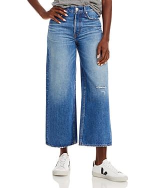 Rag & Bone Maya High Rise Ankle Jeans In Mick With Holes