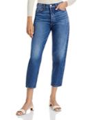 Rag & Bone Alissa High Rise Cropped Barrel Leg Jeans In Clover