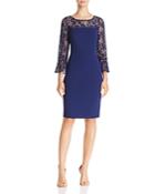 Adrianna Papell Lace-detail Sheath Dress