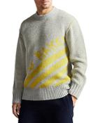 Ted Baker Slant Stripe Crewneck Sweater
