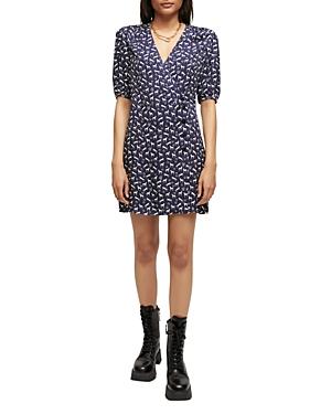 Maje Horse Print Wrap Dress