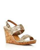Jack Rodgers Women's Tinsley Woven Leather Wedge Sandals