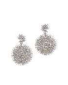 Suzanne Kalan 18k White Gold Fireworks Diamond Drop Earrings