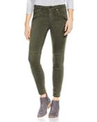 Vince Camuto D-luxe Moto Skinny Jeans In Army Green