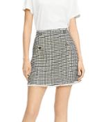 Ted Baker Houndstooth A Line Mini Skirt