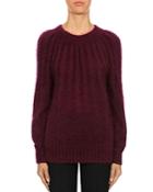 Alberta Ferretti Pleated Mohair Sweater