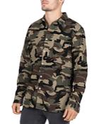 Barney Cools Heritage Camouflage-print Corduroy Regular Fit Shirt
