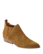 Kendall And Kylie Violet Suede Ankle Booties