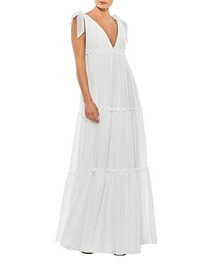 Mac Duggal Tiered Empire Waist Gown